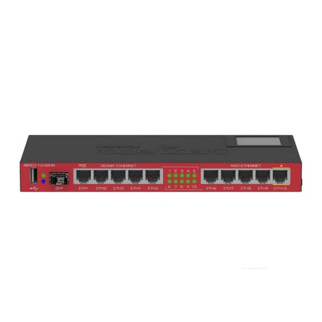 MikroTik RB2011UiAS-IN 10-Port Gbe USB PoE MultiPort Device | 3mth Wty