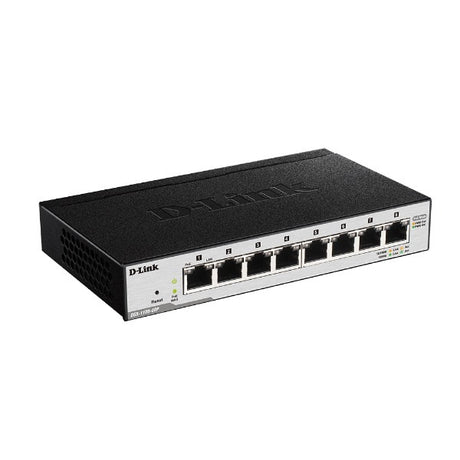 D-Link DGS-1100-08P 8-Port Gigabit EasySmart PoE Switch | 3mth Wty