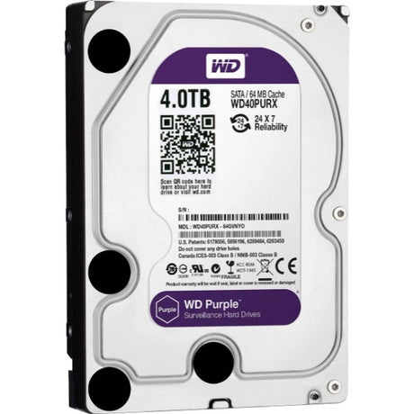 Western Digital Purple WD40PURX-64NZ6Y0 4TB 5400RPM 3.5" 6Gbps Hard Drive | 3mth Wty