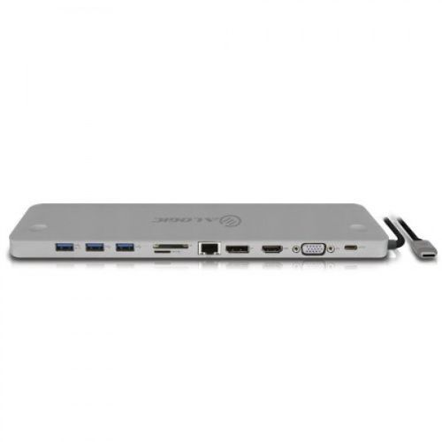 Alogic UCSLD3O-SGR USB-C Desktop Slim Dock with Power Delivery | 3mth Wty