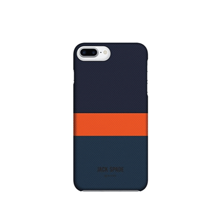 Jack Spade Snap Case iPhone 7 Blue/Orange Stripe - Brand new in box