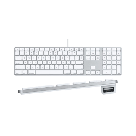 Apple A1243 Aluminium USB Wired Keyboard with Numeric Keypad | 3mth Wty