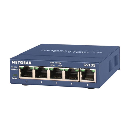 Netgear GS105 Prosafe 5-Port Gigabit Switch | 3mth Wty
