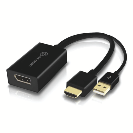 ALogic HDDPU-ACTV HDMI to Display Port Adapter Converter Male to Female | Brand New