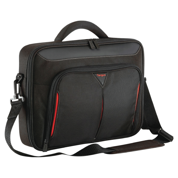 Targus 13-14.3" Classic Clamshell Case Black/Red CN414AU Laptop Bag| Brand New
