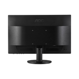 A refurbished AOC 22" 2260W FHD VA monitor is shown from the back, highlighting its circular stand and VESA mount holes on a plain white background.