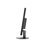 A side view of a refurbished AOC 23" 2470W Full HD IPS monitor with HDMI, DP, and DVI ports on a round stand, set against a plain white background.