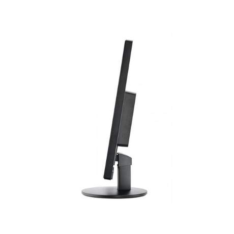 A side view of a refurbished AOC 23" 2470W Full HD IPS monitor with HDMI, DP, and DVI ports on a round stand, set against a plain white background.