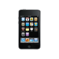 A refurbished Apple iPod Touch A1318 3rd Gen 32GB from Apple displays its home screen with app icons such as Messages, Calendar, Photos, Weather, and Music against a white background. Warranty included.