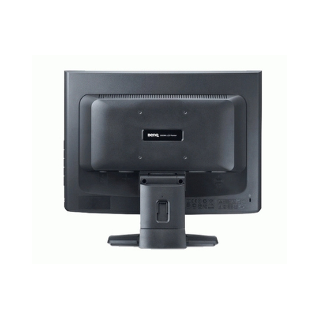 The BENQ E900W 19" 1440x900 LCD Monitor, seen from the back with stand and mounting points, is Certified Refurbished and combines reliable performance with a sleek design, ideal for any workspace.