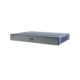 A silver Cisco C1127-8PLTEP 8-Port ISR Router VDSL2 LTE PoE (Wty), rectangular with ventilation slots and Cisco logo on the front, is shown against a plain white background—ideal for SD-WAN environments.