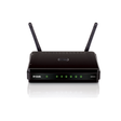 A refurbished D-Link DIR-615 Wireless N300 Router Black with Fast Ethernet and two antennas is shown against a white background.