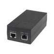 The DigiTech YN-8040 Gigabit PoE Injector is a black rectangular device with two network ports (Ethernet In and Pwr + PoE), designed to connect and power IP cameras or other devices via Power over Ethernet.