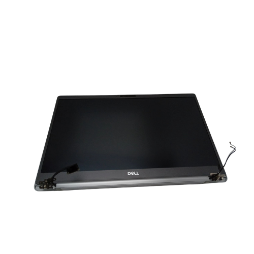 A Dell Latitude 7300 13.3" 1920x1080 Non-Touch Display & Assembly by Dell, showing visible hinges and cables, is displayed on a white background.