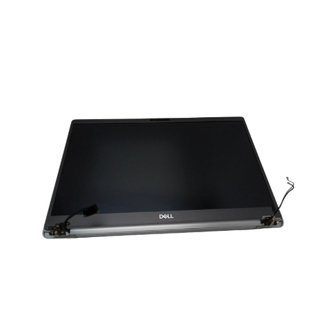 A Dell Latitude 7300 13.3" 1920x1080 Non-Touch Display & Assembly by Dell, showing visible hinges and cables, is displayed on a white background.