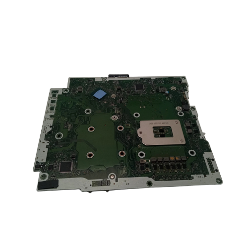 A Dell OptiPlex 7490 AIO Motherboard 01JGV6 (1JGV6), certified refurbished and featuring the Intel Q570 chipset, is shown with various components on a white background.