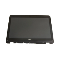 A refurbished Dell Latitude 3380 13.3" 1366x768 display assembly (FT03F) by Dell is pictured without the keyboard or bottom case, isolated on a white background.