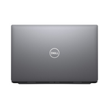 Closed silver Dell Latitude 5521 viewed from above, with the Dell logo on the lid—this refurbished laptop features an i7-11850H processor, 32GB RAM, 1TB SSD, and a 15.6" display running Windows 11 Pro.