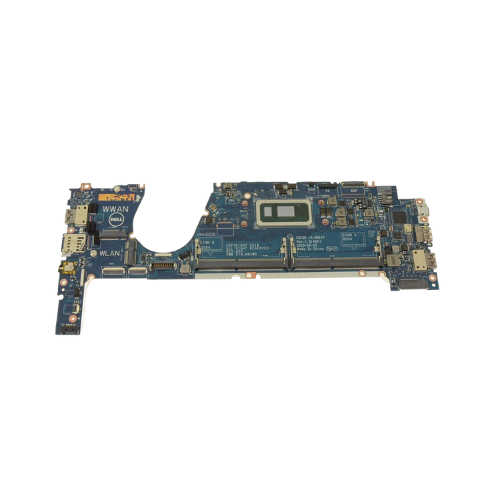 A certified refurbished Dell Latitude 7300 Motherboard (i5-8265U 1.6GHz, LA-G861P TCDGC) by Dell, with various ports and connectors visible, isolated on a white background. Warranty included.