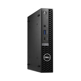 A Dell OptiPlex 5000 Micro i5 12500T 2GHz with 16GB RAM, 256GB storage, WiFi, and Windows 11 Pro stands vertically showing its front USB ports, audio jack, and power button against a plain white background.