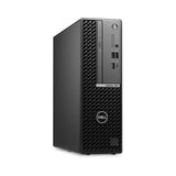 A black Dell OptiPlex 7000 SFF desktop, certified refurbished, features an Intel Core i7-12700 CPU, 32GB RAM, 256GB SSD, RX640 graphics, WiFi, and Windows 11 Pro. Model shown with front USB ports on a white background.