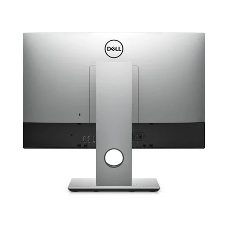 Rear view of a Dell Optiplex 7400 AIO featuring a silver stand, visible ports, and Dell logo. Equipped with an Intel i5-12500 (4.6GHz), 8GB RAM, 256GB SSD, and a 23.8 display for reliable performance on Windows 11 Pro.