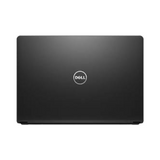A closed black Certified Refurbished Dell Vostro 3578 i7 laptop is shown from above, featuring the Dell logo centered on the lid against a plain white background.