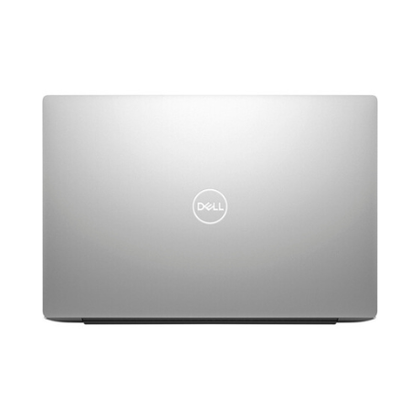 Closed silver Dell XPS 13 Plus 9320 laptop viewed from above, with the Dell logo centered on the lid against a plain white background—a sleek, certified refurbished device with i7 1260P, 16GB RAM, 512GB SSD, and a 13.3" touch display.