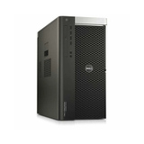 A certified refurbished Dell Precision 7910 desktop tower by Dell, featuring an Intel Xeon E5-2643 3.4GHz processor, 16GB RAM, and 3 x 2TB drives, shown standing on a white background.