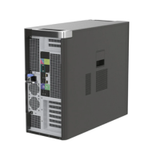 A certified refurbished Dell Precision 7910 E5-2643 3.4GHz 16GB 3x2TB DW W2100 W10P (Dell) is shown from the back, highlighting its input/output ports, expansion slots, and ventilation grilles against a white background.