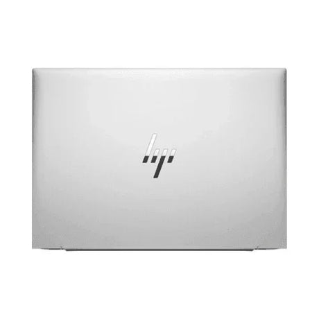 Closed silver refurbished HP EliteBook 840 G9 with HP logo centered on the lid, pictured against a plain white background. This sleek 14 laptop features an Intel Core i5-1235U processor, 32GB RAM, and 256GB SSD.