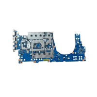 The HP EliteBook 830 G9 i7-1255U 16GB N09309-601 motherboard by HP, certified refurbished, features a large silver heat shield, electronic components, ports, and is shown isolated on a white background.