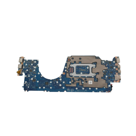 An HP EliteBook X360 830 G8 i5-1145G7 16GB motherboard (M46074-601) by HP, showing ports and connectors, is isolated on a white background.