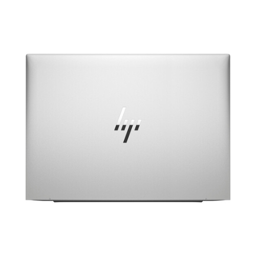 A closed silver HP EliteBook 830 G9, featuring a centered HP logo on the lid—this certified refurbished laptop has an Intel Core i7-1255U processor, 16GB RAM, 256GB storage, and a 14 display.