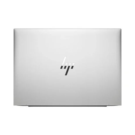A closed silver HP EliteBook 830 G9, featuring a centered HP logo on the lid—this certified refurbished laptop has an Intel Core i7-1255U processor, 16GB RAM, 256GB storage, and a 14 display.
