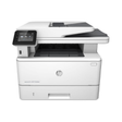 The certified refurbished HP LaserJet Pro MFP M426fdn Monochrome Laser Printer by HP features a touchscreen, top document feeder, bottom paper tray, and a 42.9k page count—ideal for efficient high-volume printing.
