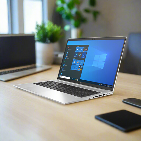 A certified refurbished HP ProBook 650 G7 laptop from HP features an Intel Core i7-1165G7 processor, 16GB RAM, 512GB storage, LTE connectivity, and a 15.6 display running Windows 11 Pro.