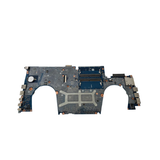 A certified refurbished HP ZBook 15 G5 motherboard (L28695-001, E-2186M CPU) by HP with multiple ports and slots, shown on a white background. Includes 1-year warranty.