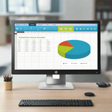 HP EliteDisplay E222 IPS 21.5" 1920x1080 7ms 16:9 VGA HDMI DP USB | Wty