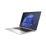 A certified refurbished HP EliteBook X360 1040 G9 i7 1255U 16GB 512GB 14" Touch, shown open at an angle, displays the Windows 11 Pro home screen on its screen with a plain white background.