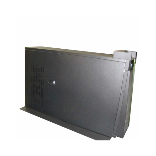 An IBM S814 8286-41A 4-Core POWER8 Tower Server with 32GB RAM and Dual 900W PSU stands upright, shown from the side on a flat surface against a white background.