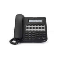 The LG Ericsson iPECS LDP-9224DF is a black digital office phone with a display, 24 buttons, and corded handset—ideal for efficient business communication.