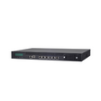 The Lanner FW-7573ASF801 1U Network Security Appliance (certified refurbished) features multiple Ethernet and USB ports, a small LCD display, and control buttons on the front panel, shown against a white background.