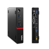 A Lenovo ThinkCentre M625Q USDT (A9-9420E, 8GB RAM, 128GB SSD, Win10 Pro) is shown front and back with multiple USB ports, audio jacks, HDMI, DisplayPort, Ethernet ports, and ventilation grilles.