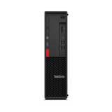 Front view of the Lenovo ThinkStation P330 SFF i7-9700, 16GB RAM, 512GB SSD, P1000 workstation showing USB ports, audio jacks, power button, optical drive, ventilation grill, and the ThinkStation logo.