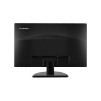 Rear view of a refurbished Lenovo ThinkVision E2323SWA 23" 1920x1080 monitor, featuring its stand and the Lenovo logo in the top left corner.