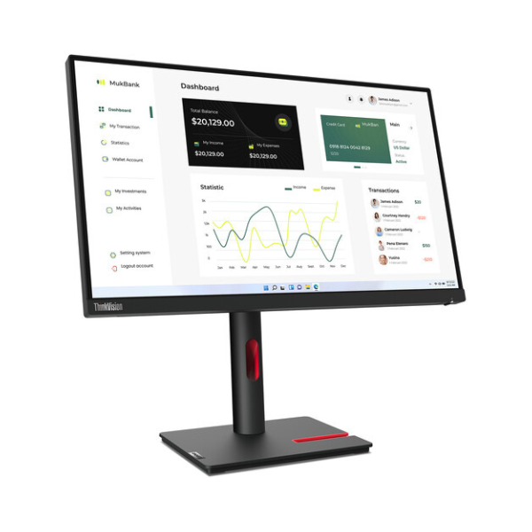 Lenovo ThinkVision T23i-30 IPS 23" 1920x1080 4ms 16:9 VGA HDMI DP | Wty