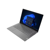 A Lenovo V15-IIL laptop (i5 1035G1, 8GB RAM, 256GB SSD, 15.6 display) is shown in gray with visible keyboard and Windows 11 Pro screen, angled against a plain white background.
