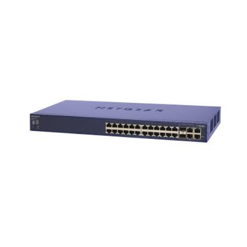 A Certified Refurbished NETGEAR FS752TS Smart Switch offers 48 10/100 ports plus 4 Gigabit ports, rack-mountable, and includes a 1-year warranty—perfect for expanding your network efficiently.