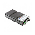 Rectangular black and gray NEW APC 911-1086A Compatible UPS Replacement Battery Pack Cartridge by APC, featuring a white label, electrical connectors, and green latch on one end, shown on a plain white background.